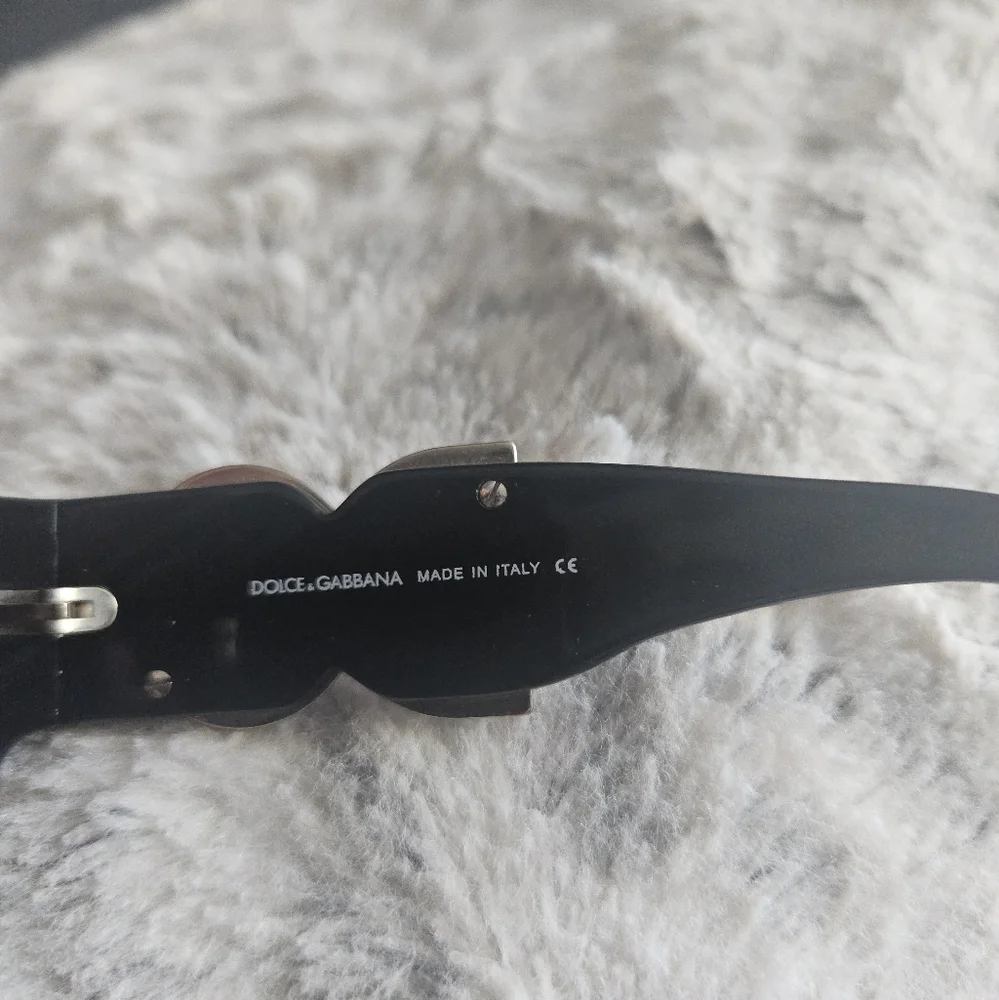Dolce & Gabbana Black Sunglasses with Silver Accents - Picture 5 of 5